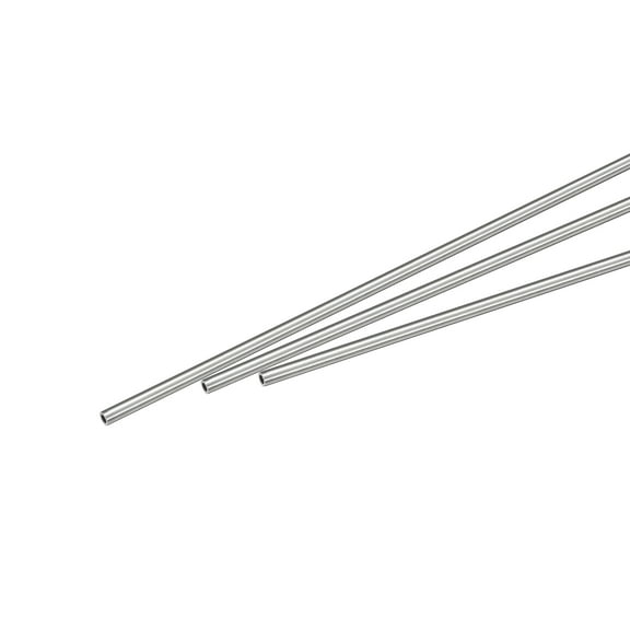 Uxcell 2mm x 0.25mm x 250mm 304 Stainless Steel Capillary Tube for Industry, 3Pack
