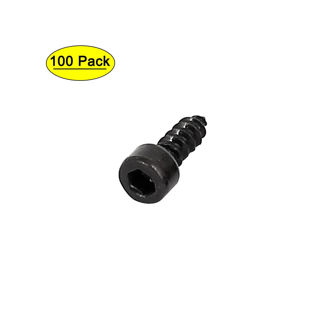 100 Pcs M2.5 X 6mm Phillips Pan Head Self-Tapping Screws - 304 Stainless Steel Fasteners