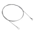 thumbnail image 1 of Uxcell 2mmx100cm Stainless Steel Lanyard Cable Eyelets Ended Wire Rope 6 Pack, 1 of 5