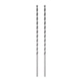 thumbnail image 1 of Uxcell 2pack 6542 High speed Steel 3.5mm Twist Drill Bit, 160mm Length Extended Shank Black Oxide Ground Drill Bit, 1 of 5