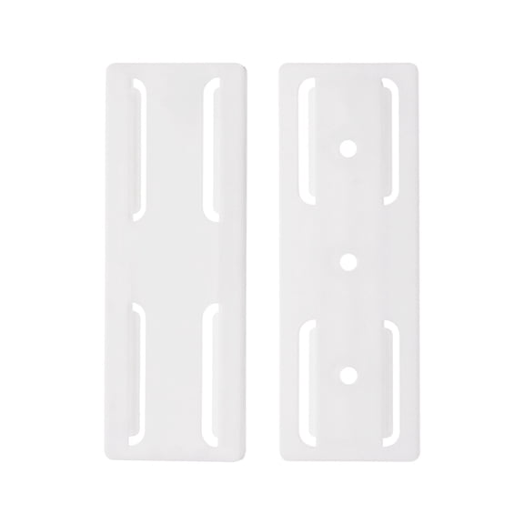 Uxcell 2pack Adhesive Punch-Free Socket Holder, Power Strip Holder Fixer, White