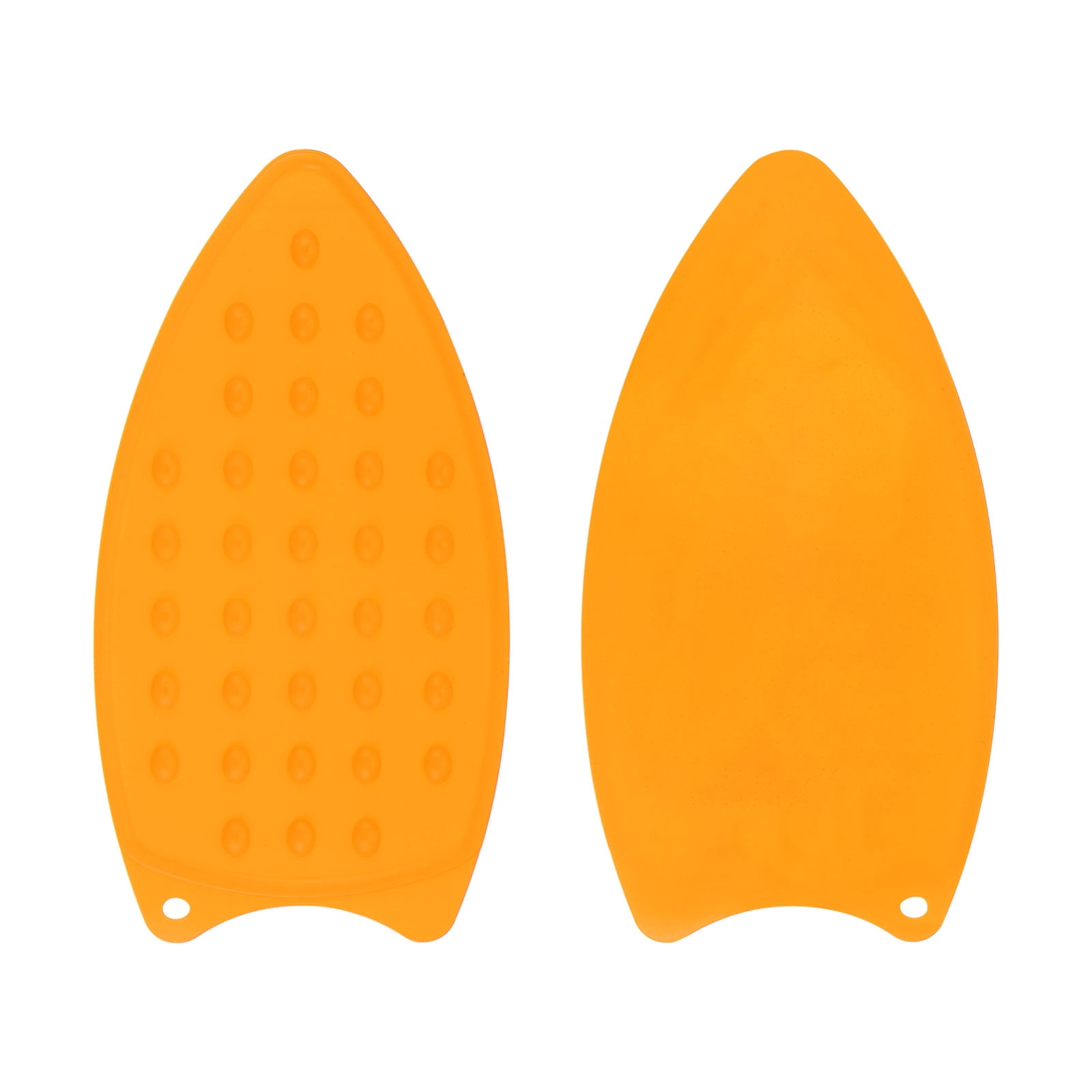 Silicone Hot Iron Rest Pad - Heat Resistant, Non-Slip, With Hanging Hole, Yellow