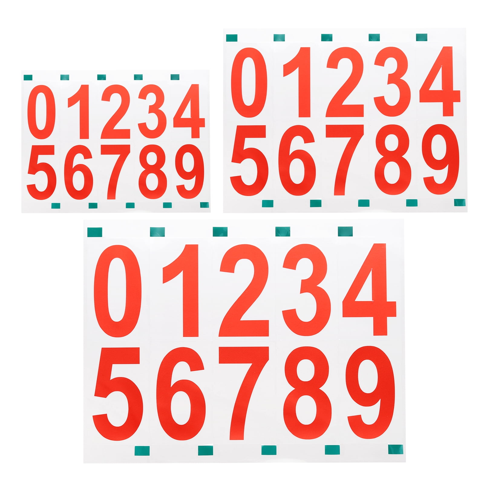 Uxcell 2packs 2/3/4 Inches Reflective Mailbox Numbers for Outside ...