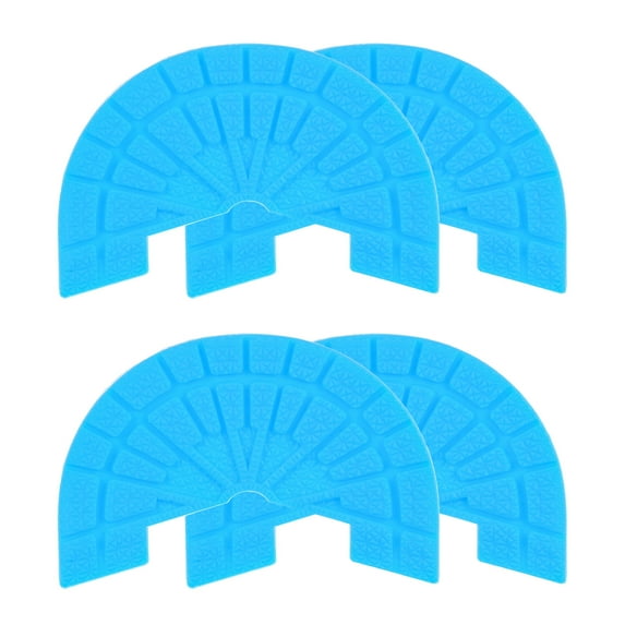 Uxcell 2pair Heel Plates Sole Protector Size 6-6.5 Non Slip Pad Replacement for Sneakers, Light Blue