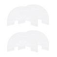 thumbnail image 1 of Uxcell 2pair Heel Plates Sole Protector Size 6-6.5 Non Slip Pad Replacement for Sneakers, White, 1 of 6