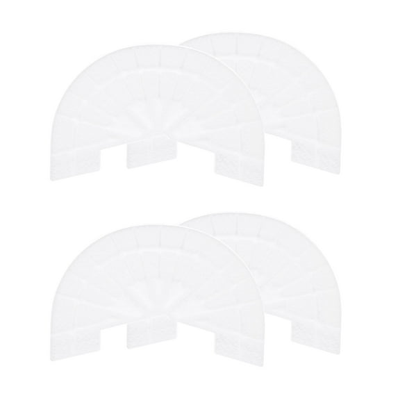 Uxcell 2pair Heel Plates Sole Protector Size 6-6.5 Non Slip Pad Replacement for Sneakers, White