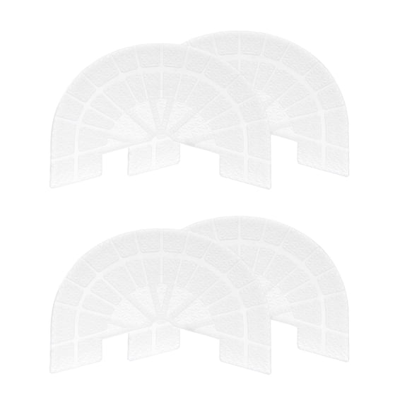 Uxcell 2pair Heel Plates Sole Protector Size 8.5-9 Non Slip Pad Replacement for Sneakers, Transparent