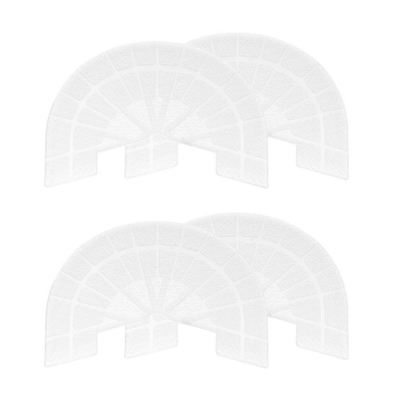 Uxcell 2pair Heel Plates Sole Protector Size 8-8.5 Non Slip Pad Replacement for Sneakers, Transparent