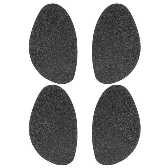 Uxcell 2pair Shoe Grips on Bottom of Shoes 2.76"x0.06"x4.65" Frosted Non Slip Shoe Pads Size L for High Heels, Black