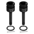 thumbnail image 1 of Uxcell 2pcs 1/2" Drive Impact Hex Bit Socket 5/16 Inch SAE CR-MO Steel 6-Point Sockets with Cotter Pin for Power Drill Drivers Adapter, 1 of 7