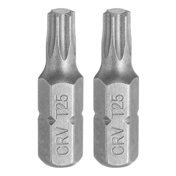 Uxcell 2pcs 1/4" Hex Shank T25 Head 1" Length Torx Screwdriver Bit