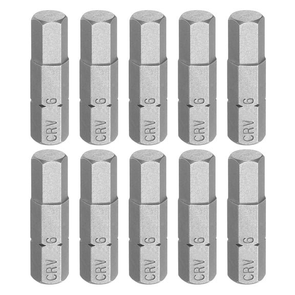 Uxcell 10pcs 1/4" Hex Shank H6 Head 1" Length Hexagon Drill Bit