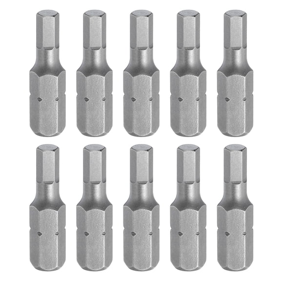 Uxcell 10pcs 1/4" Hex Shank H4 Head 1" Length Hexagon Drill Bit
