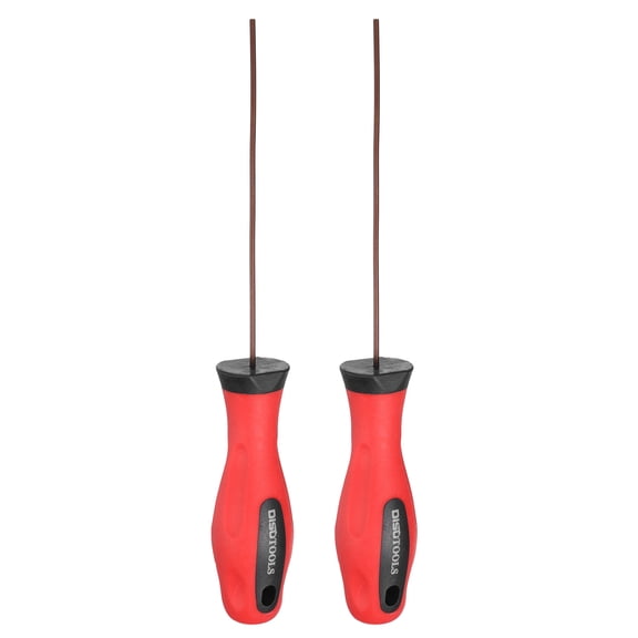 Uxcell 2pcs 1.5mm Metric Hex Screwdriver Magnetic Screwdrivers S2 Alloy Steel Red Brown