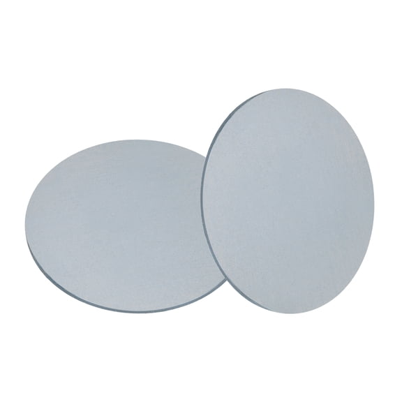 Uxcell 2pcs 1/8"(3mm) x 4" Steel Plate, Black Hot Rolled A36 Steel Sheet Plate Base, Round Weldable Metal Discs for Industrial Construction Structural Support