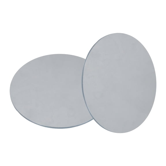 Uxcell 2pcs 1/8"(3mm) x 6" Steel Plate, Black Hot Rolled A36 Steel Sheet Plate Base, Round Weldable Metal Discs for Industrial Construction Structural Support