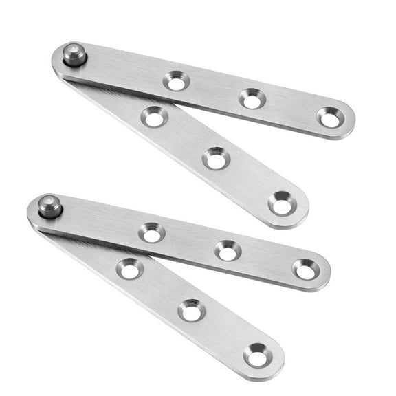 Uxcell 2pcs 100mm x 16mm x 11mm Stainless Steel 360 Degree Rotating Door Pivot Hinge
