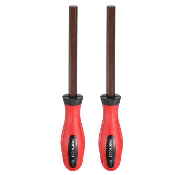 Uxcell 2pcs 10mm Metric Hex Screwdriver Magnetic Screwdrivers S2 Alloy Steel Red Brown