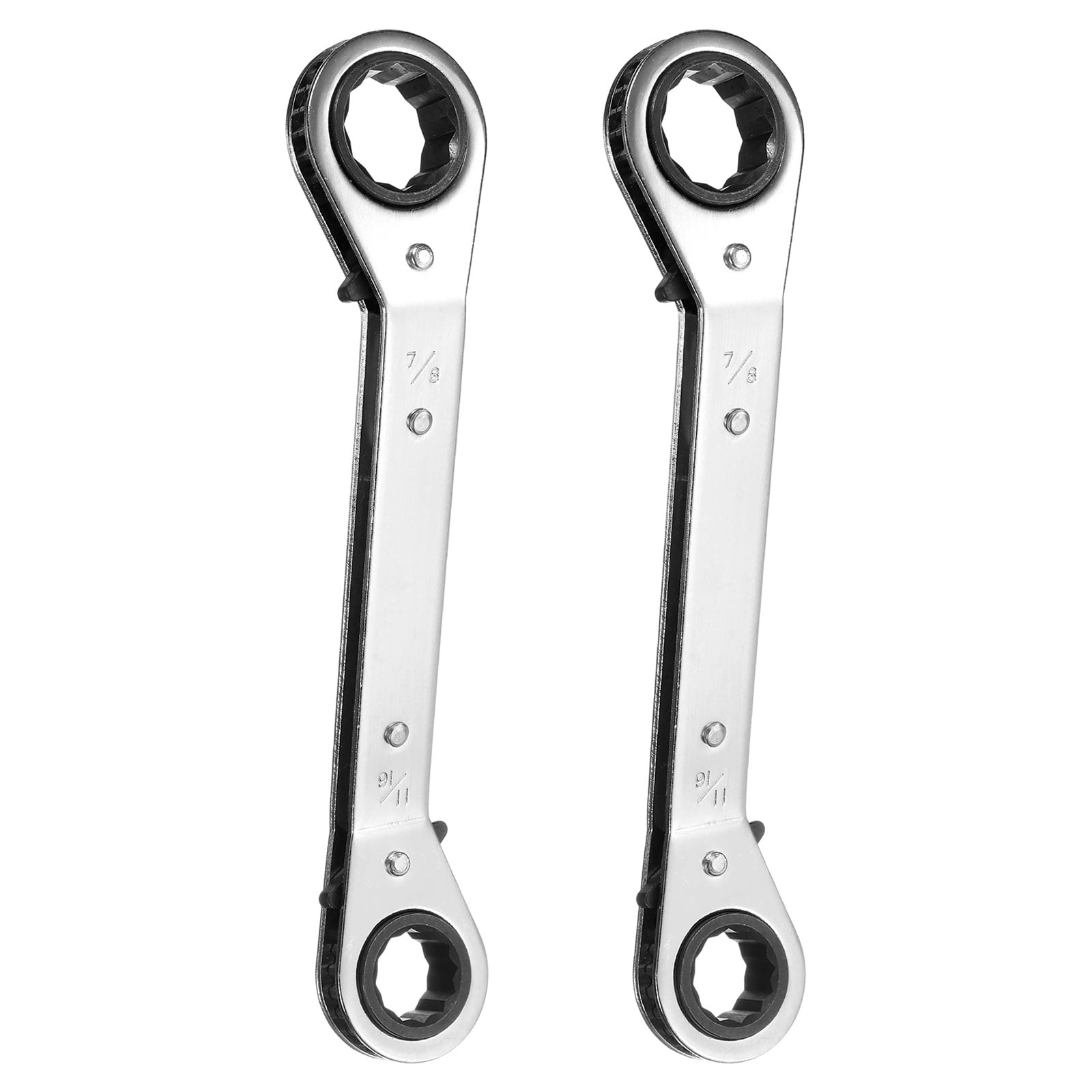 Uxcell 2pcs 11/16" x 7/8" SAE 25 Degrees Double Head HVAC Service Wrench