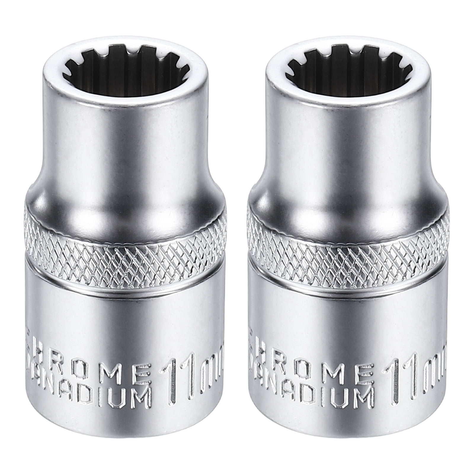 Uxcell 2pcs 12 Points Socket 1/2