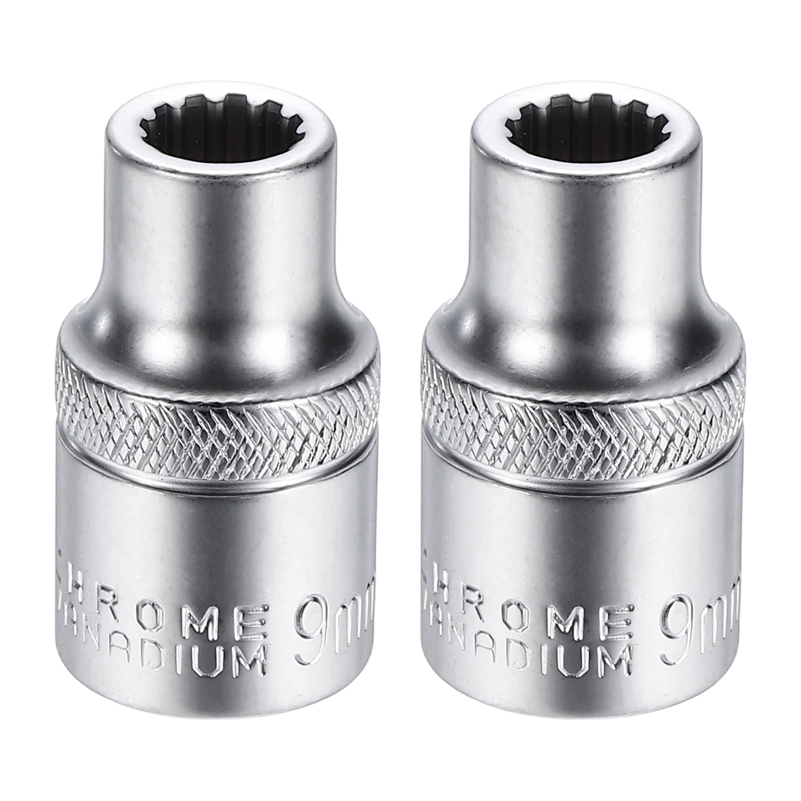 Uxcell 2pcs 12 Points Socket 1/2