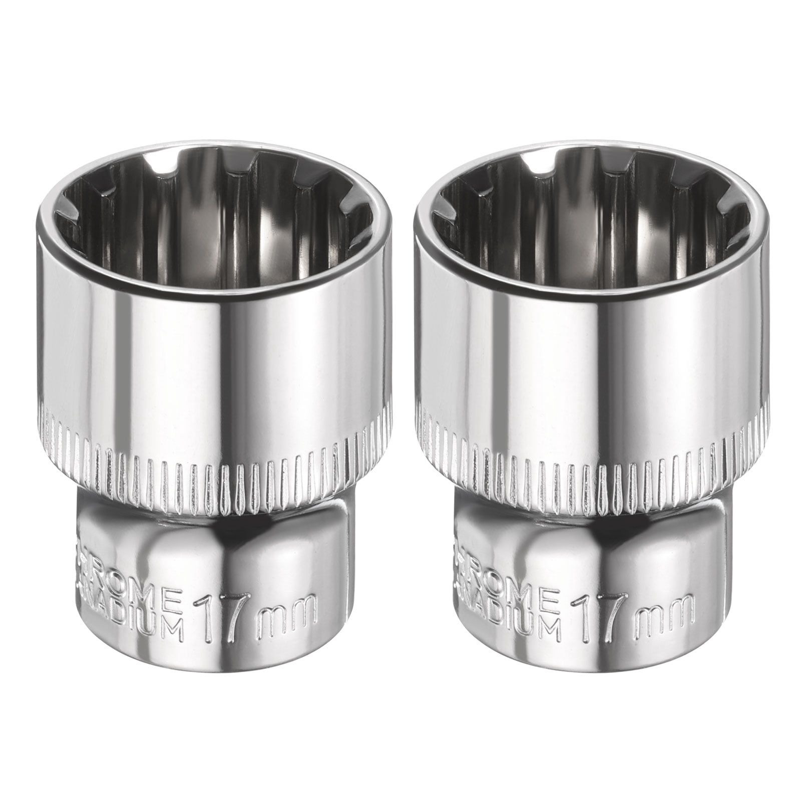 Uxcell 2pcs 12 Points Socket 3/8