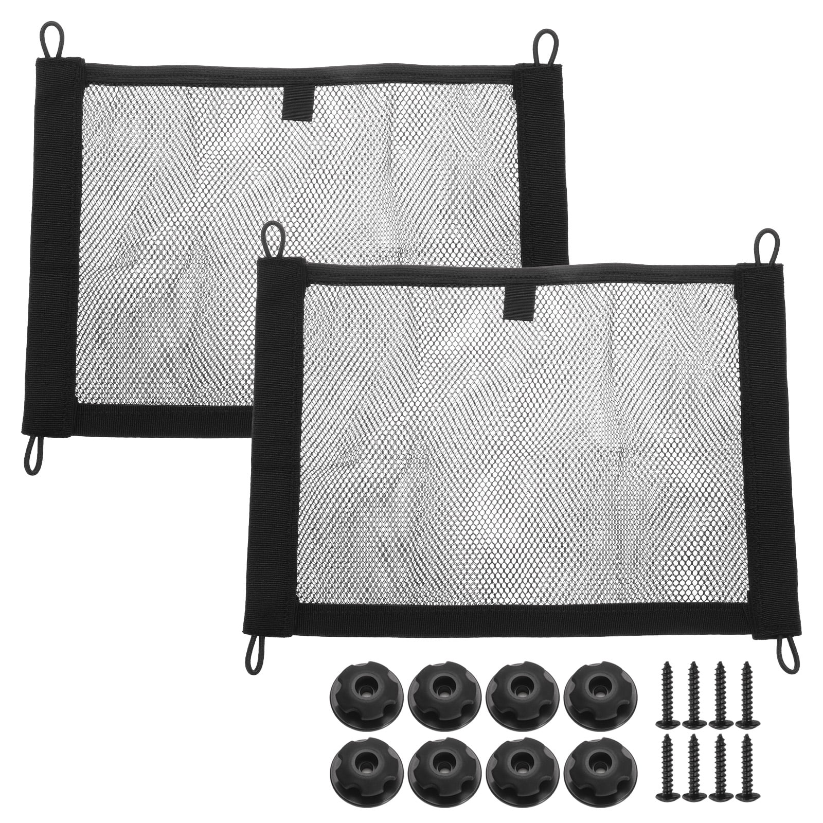 Net Storage Pockets Uxcell 2pcs 2-Layer Small Cargo Net 13.7