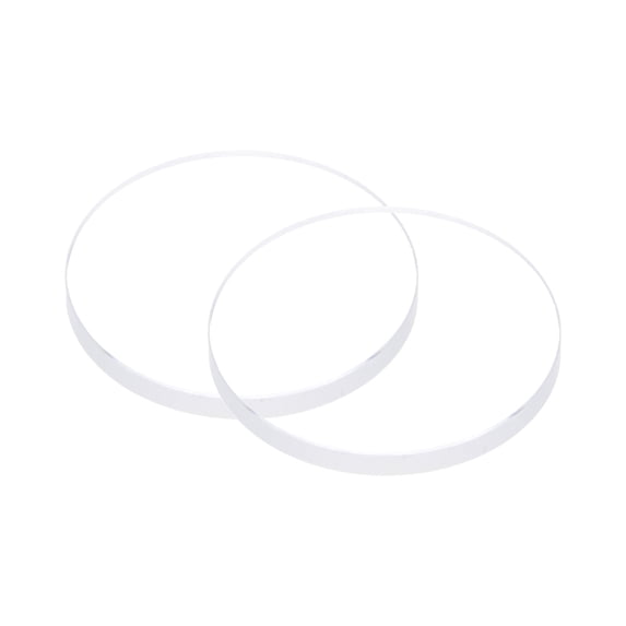 Uxcell 2pcs 21mmx2mm High Transmittance Watch Crystal Lens Glass Round Flat Mineral