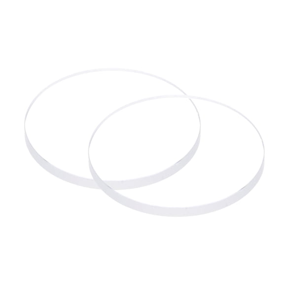 Uxcell 2pcs 22.5mmx2mm High Transmittance Watch Crystal Lens Glass Round Flat Mineral