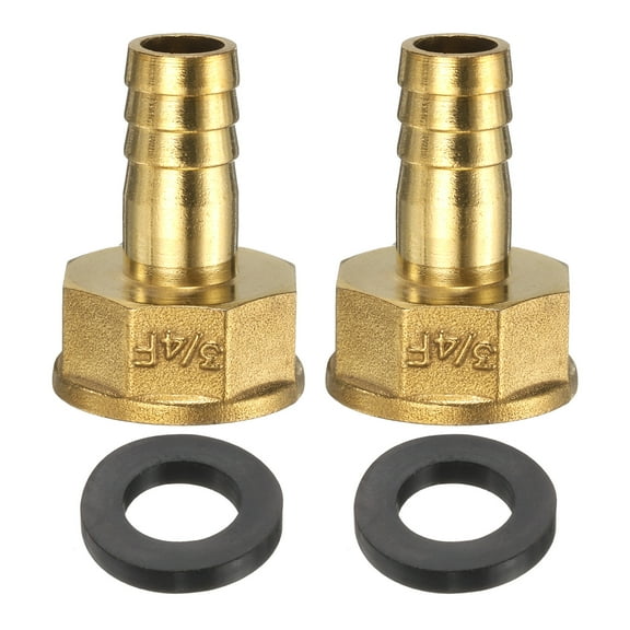 Uxcell 2pcs 3/4" PEX-A Expansion Fittings 14mm Metric Thread Brass Press Adapter