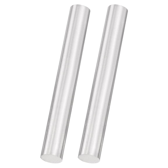 Uxcell 2pcs 304 Stainless Steel Round Rods, 1/2" Dia x 4" Length Stainless Steel Metal Solid Shaft Rod Bar for Industry Use Metal Working Hobbies DIY Craft, Silver
