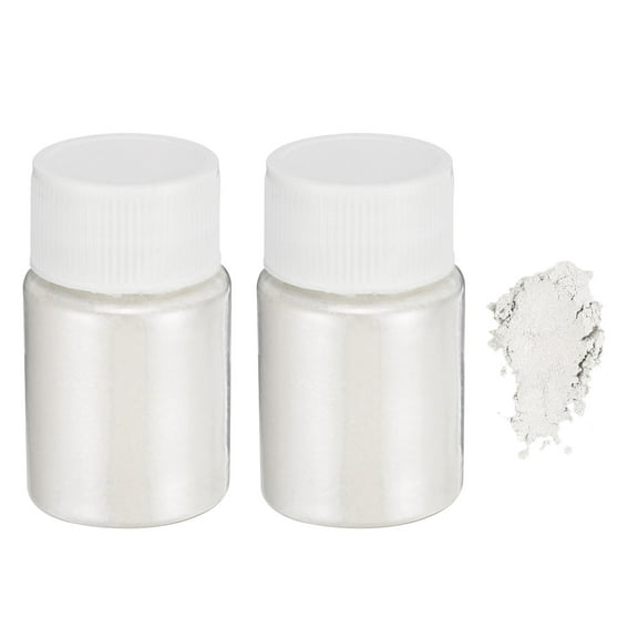 Uxcell 2pcs 30g/1oz Mica Powder for Epoxy Resin Kit Casting Resin, Pearl White