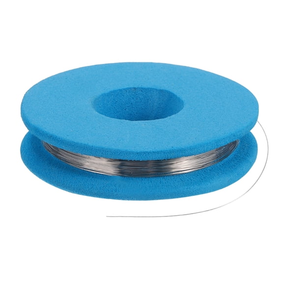 Uxcell 2pcs 34 AWG Nichrome Wire, 33ft Cr20Ni80 Heating Resistance Wire for Heating Element Electronic Component Repairing, Blue