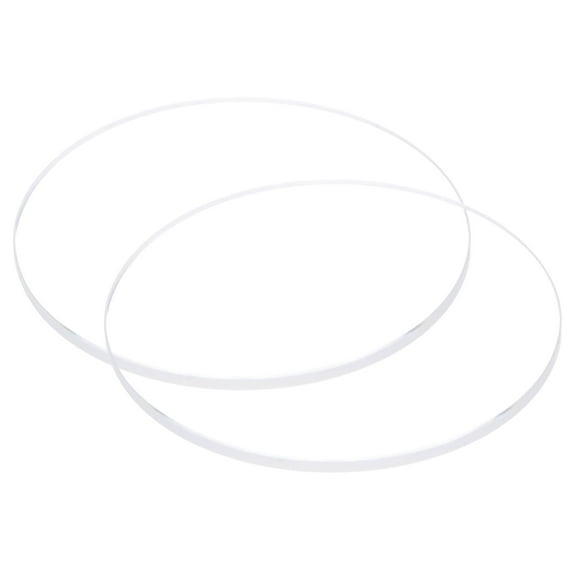 Uxcell 2pcs 35.5mmx2mm High Transmittance Watch Crystal Lens Glass Round Flat Mineral