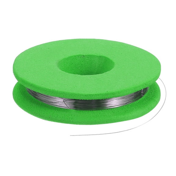 Uxcell 2pcs 38 AWG Nichrome Wire, 33ft Cr20Ni80 Heating Resistance Wire for Heating Element Electronic Component Repairing, Green
