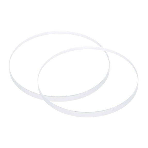 Uxcell 2pcs 38mmx3mm High Transmittance Watch Crystal Lens Glass Round Flat Mineral