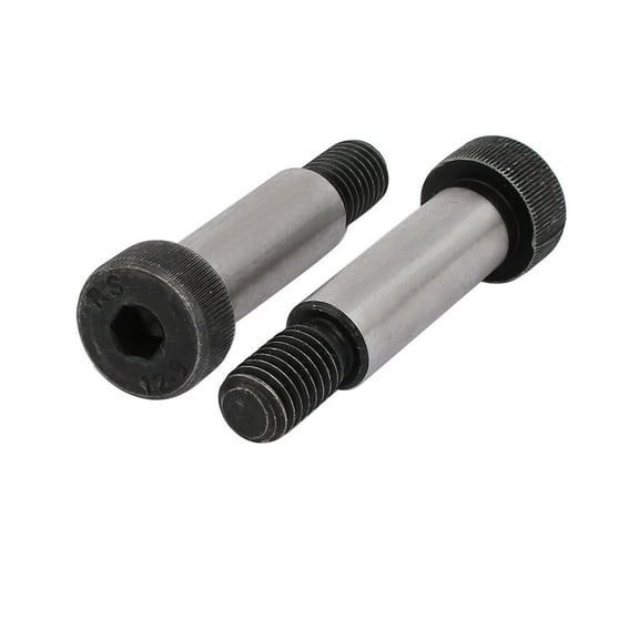 Uxcell 2pcs 40Cr Shoulder Bolt 12mm Shoulder Alloy Steel Dia 35mm Shoulder Length M10x18mm Thread