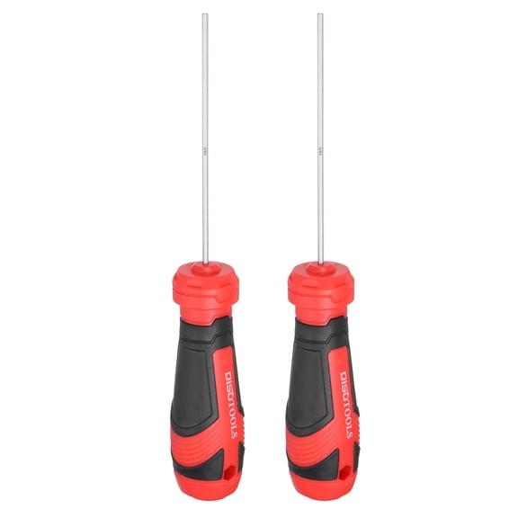 Uxcell 2pcs 5/64" Hex Screwdriver Magnetic Screwdrivers S2 Alloy Steel Silver