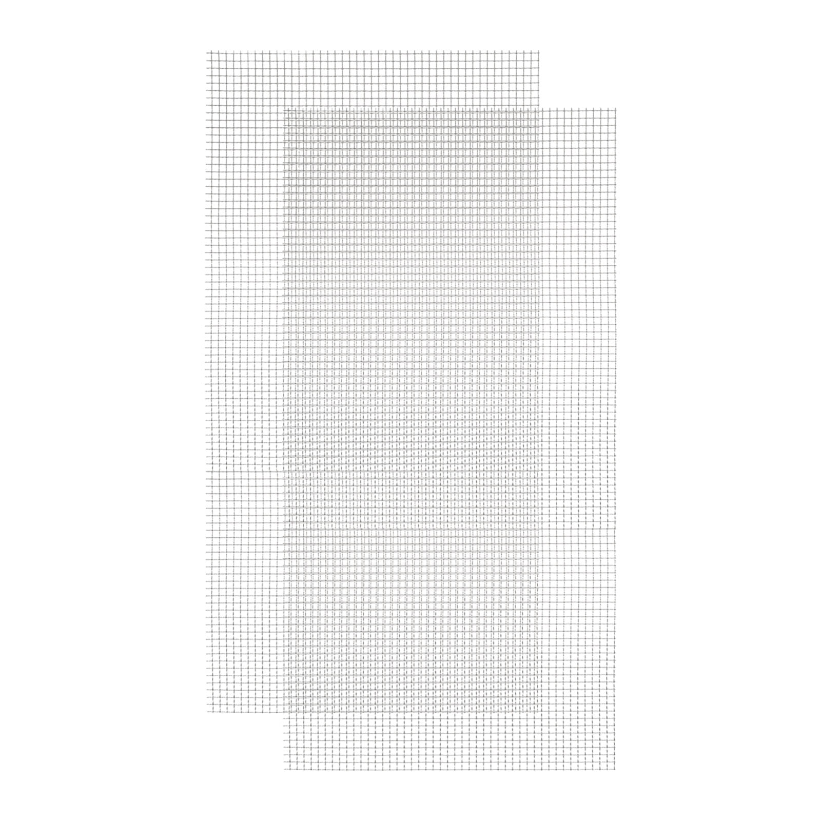 Uxcell 2pcs 5 Mesh Hardware Cloth, 23.6x11.8" Fine Wire Mesh Rust-proof Sheet for DIY Projects, Vent, Cage, Garden