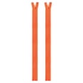 thumbnail image 1 of Uxcell 2Pcs Sewing Jacket Zippers 18 inch Resin Coats Replacement Coil Zipper for DIY Craft Bag Garment Home Textile Clothes,  Orange Red, 1 of 7
