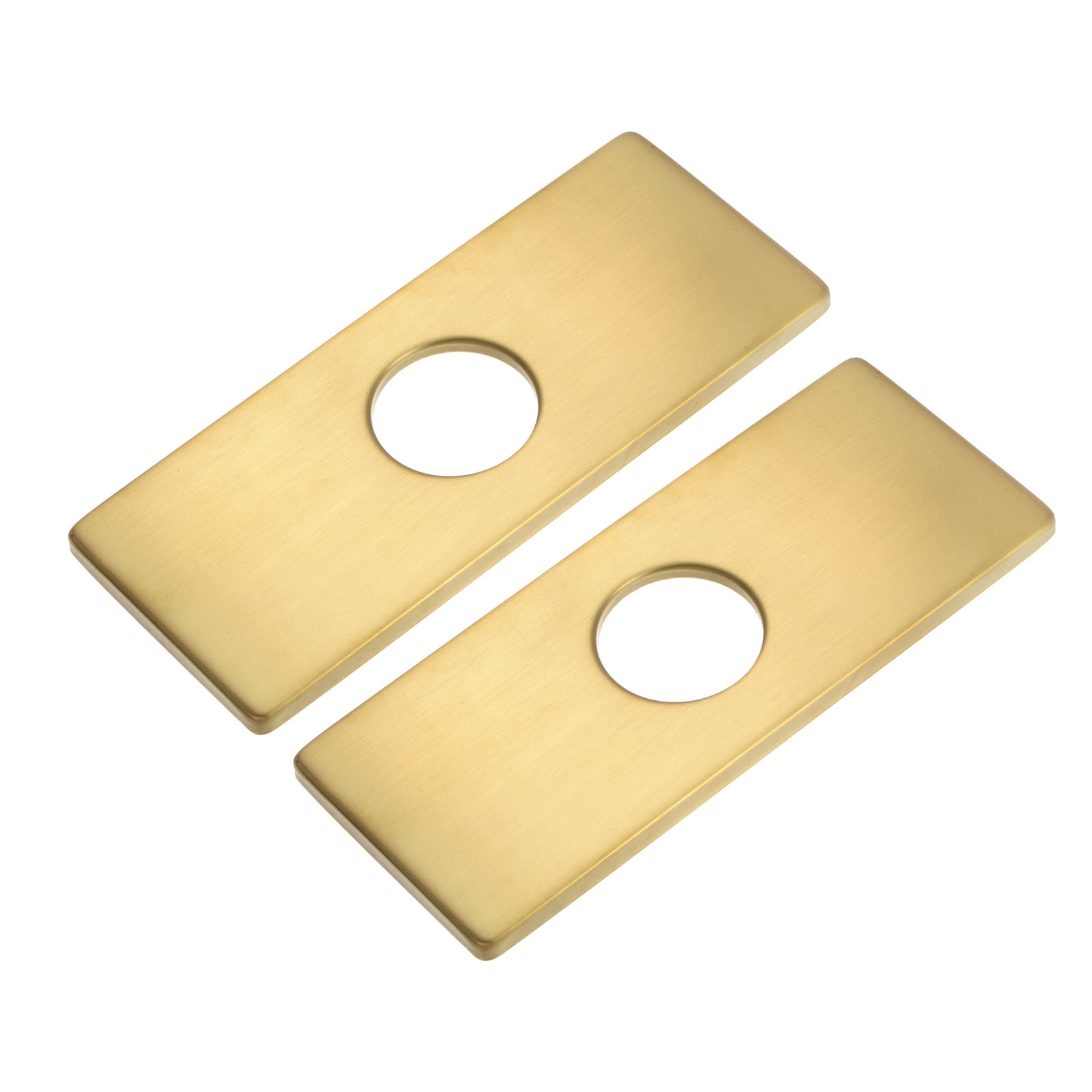 Uxcell 2pcs 6 Inch Kitchen Sink Faucet Hole Cover Deck Plate Rectangle ...