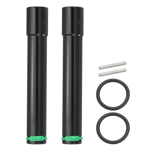 Uxcell 2pcs 6 Point Deep Impact Socket 1/2" Drive 24mm Metric Standard Socket 8" Long Cr-Mo Steel Spindle Axle Hex Nut Bolt Sockets with Rubber Ring Locking Pin