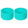 thumbnail image 1 of Uxcell 2pcs 7.5cm Protective Silicone Boot Sleeve for 12-24 oz, Bottle Bottom Anti-Slip Sleeve Cover, Sky Blue, 1 of 6
