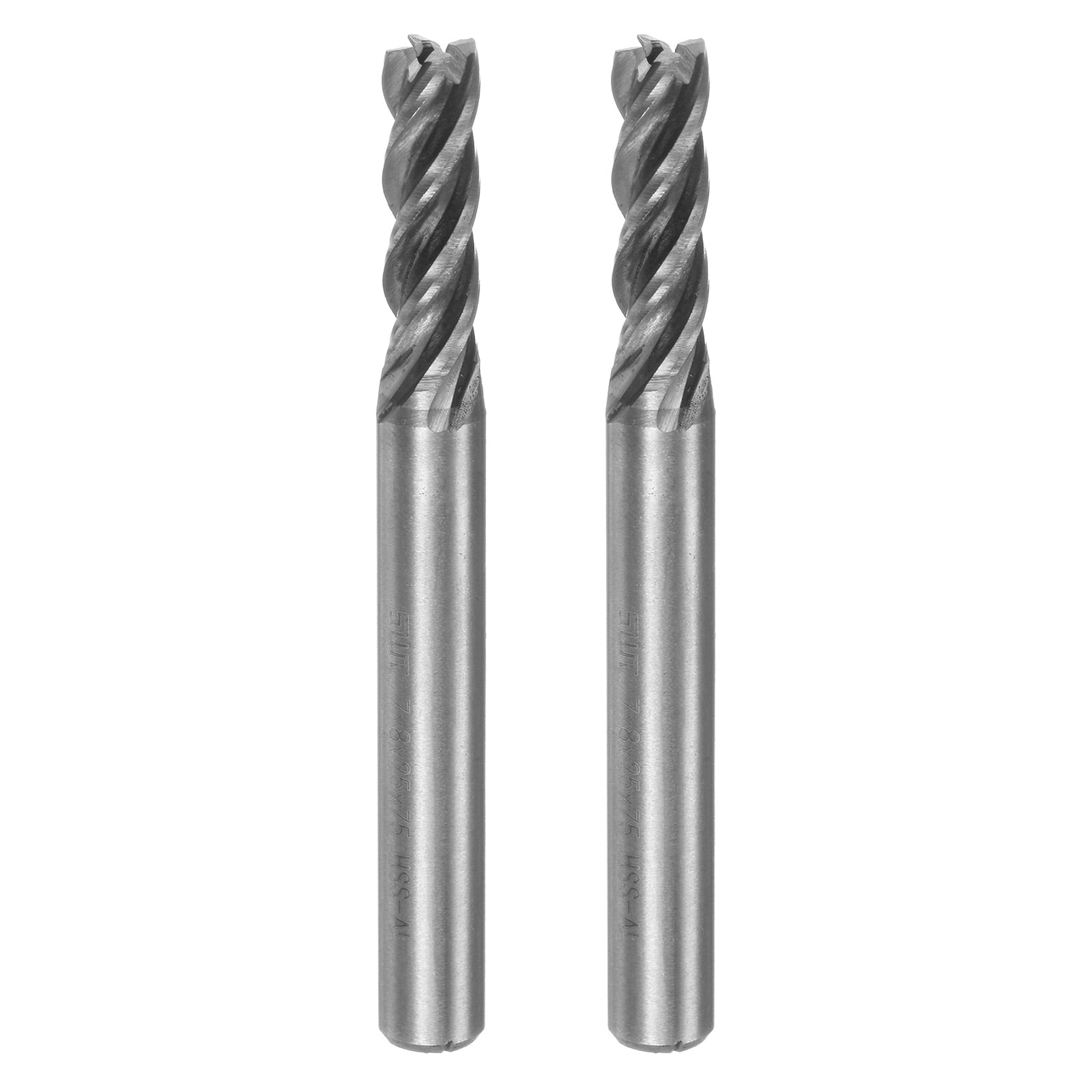 Amazon.com: uxcell 40mmx20mmx60mmx130mm 4 Flutes End Mill