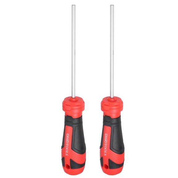 Uxcell 2pcs 9/64" Hex Screwdriver Magnetic Screwdrivers S2 Alloy Steel Silver