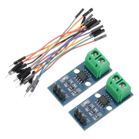 Uxcell 2pcs ACS712 Current Sensor Module 30A Hall Effect Current Sensor AC/DC with Cable