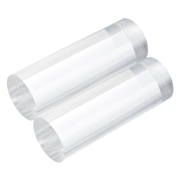 Uxcell 2pcs Acrylic Round Rods 1 3/8