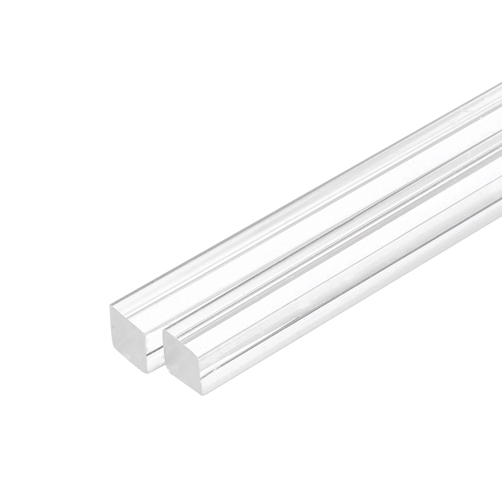 Uxcell 2pcs Acrylic Square Rods 13/16
