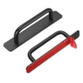 thumbnail image 1 of Uxcell 2pcs Adhesive Cabinet Handle 5.8" Drawer Handles Pulls for Closet Door, Black, 1 of 5