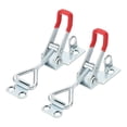 thumbnail image 1 of Uxcell 2pcs Adjustable Toggle Clamp M5x28mm 220bs 4001 Style w Lock Hole, Silver Red, 1 of 7